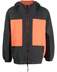 MSGM - Hooded Panelled Jacket - Lyst