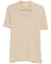 Sandro - Linen Polo Shirt - Lyst