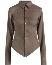 Manière De Voir - Sonia Tailored Cotton Cinch Shirt - Lyst
