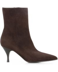 Sergio Levantesi - Pointed-Toe Suede Ankle Boots - Lyst