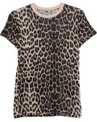 Baserange - Leopard-Print T-Shirt - Lyst