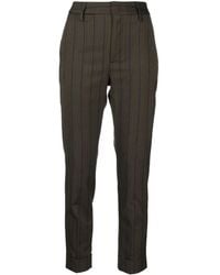 Dondup - Striped Cropped Trousers - Lyst