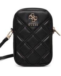 Guess - Sacoche Matelassée À Plaque Logo - Lyst