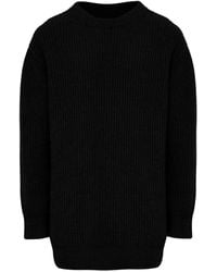 MM6 by Maison Margiela - Ribbed Crewneck Sweater - Lyst