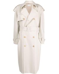 The Row - Double-breasted Belted Trench Coat - Lyst