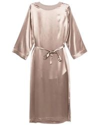Peserico - Satin Midi Dress - Lyst