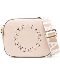 Stella McCartney - Logo-perforated Faux-leather Mini Bag - Lyst