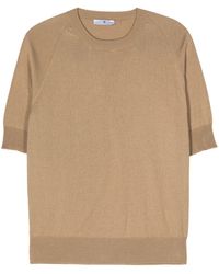 PT Torino - Geribbeld T-shirt Van Katoenblend - Lyst
