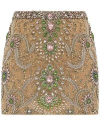 Philipp Plein - Crystal-Embellished Tulle Mini Skirt - Lyst
