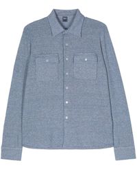 Fedeli - Cashmere-linen Blend Long-sleeve Shirt - Lyst