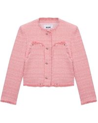 MSGM - Frayed Jacket - Lyst