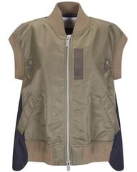 Sacai - Zip Waistcoat - Lyst