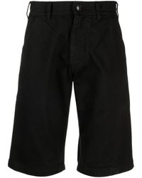 Raf Simons - Jeans-Shorts mit Logo-Patch - Lyst