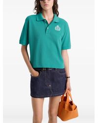Sporty & Rich - H&W Embroidered-Logo Polo Shirt - Lyst