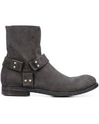 Officine Creative Biker Ankle Boots - Gray