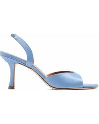STAUD - Brigitte Satin Slingback Pumps - Lyst