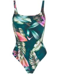 Lygia & Nanny - Badeanzug Mit Blumen-Print - Lyst