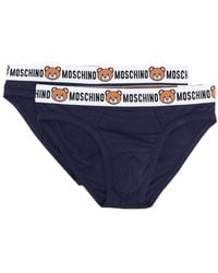 Moschino - Lot de deux boxers à bande logo - Lyst