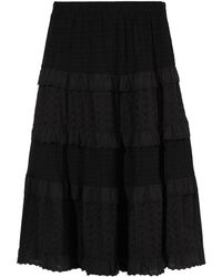 B+ AB - Tiered Lace-panel Maxi Skirt - Lyst