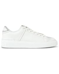 Balmain - B-Court Leather Sneakers - Lyst