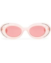 Marni - Crystal-Embellished Round-Frame Sunglasses - Lyst