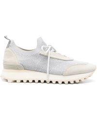 Eleventy - Sneakers Mit Gestricktem Obermaterial - Lyst