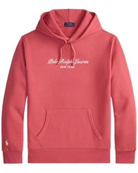 Polo Ralph Lauren - Logo-Print Drawstring Hoodie - Lyst