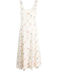 Polo Ralph Lauren - Floral-print Linen Dress - Lyst