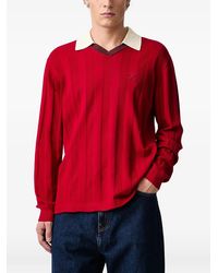 Filling Pieces - Polo-Collar Long-Sleeved T-Shirt - Lyst
