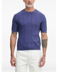 Benetton - Ribbed-Knit T-Shirt - Lyst