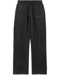 Balenciaga - Logo-Embroidered Oversized Track Pants - Lyst