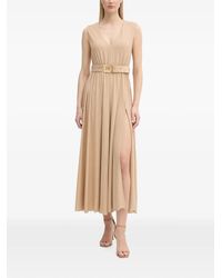 GAUDI - Belted Sleeveless Maxi Dress - Lyst
