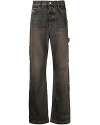 Amiri - Side-slit Wide-leg Jeans - Lyst