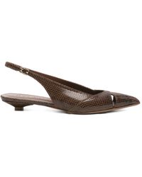 Sergio Levantesi - Fatima Pointed-Toe Leather Pumps - Lyst