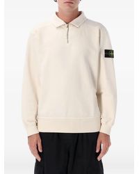 Stone Island - 6100021 Brushed Organic Cotton Fleece Sweatshirt - Lyst