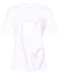 Sportmax - Luis Heart-print T-shirt - Lyst