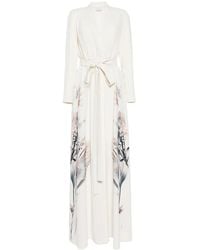 Saiid Kobeisy - Floral-Print Kaftan Dress - Lyst