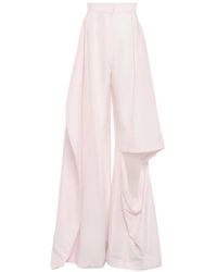 A.W.A.K.E. MODE - Slit-Knee Draped Trousers - Lyst