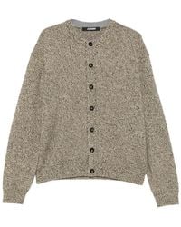 Jacquemus - Logo-Intarsia Button-Up Cardigan - Lyst