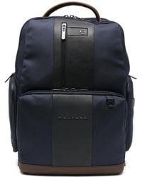 Piquadro - Laptop-Rucksack Mit Fsdt Check - Lyst