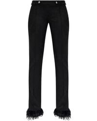 MISBHV - Pantalones con ribete de plumas - Lyst