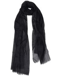 LA ROSE - Frayed-Edge Scarf - Lyst