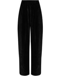 Osklen - Pleat-Detail Velvet Trousers - Lyst