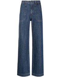 A.P.C. - Weite High-Waist-Jeans - Lyst