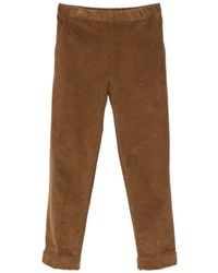 Whyci - Pantalon En Velours Côtelé À Ourlet Retroussé - Lyst