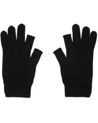 Rick Owens - Gants À Détails De Découpes - Lyst