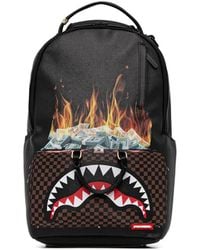 Sprayground - Check-Pattern Backpack - Lyst