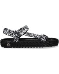 Bohonomad - Miami Zebra-Print Rope Sandals - Lyst
