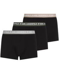 KARL LAGERFELD - Logo-Waistband Boxers (Set Of Three) - Lyst