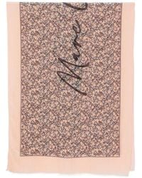 Marc O' Polo - Floral-Print Logo-Print Scarf - Lyst